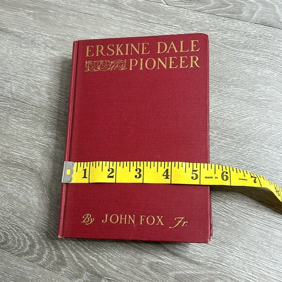 Antique Books- coffee table - red - 1920s- Erskine Dale Pioneer John Fox Jr - Picture 2 of 9